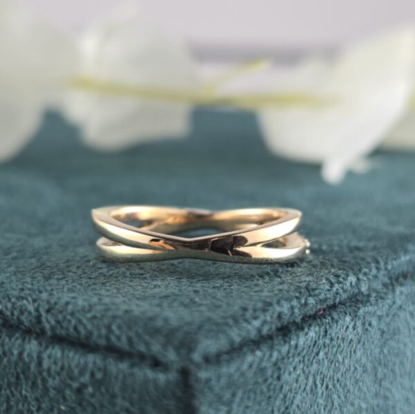 Black-Tie Minimalism: Round Black Diamond Stacking Band
