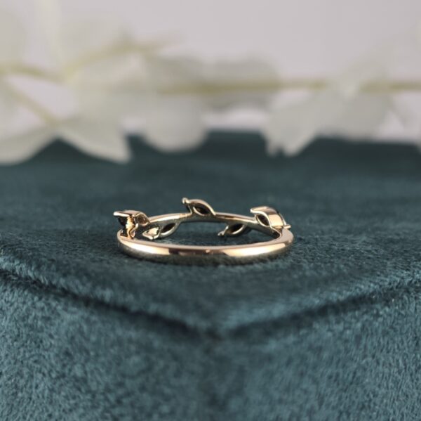 Effortlessly Bold: Marquise Black Diamond Band