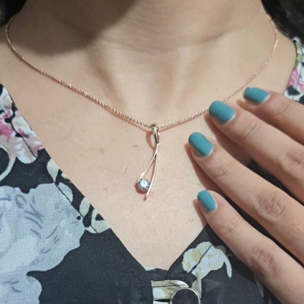 Grace in Every Curve: Round Salt and Pepper Diamond Pendant