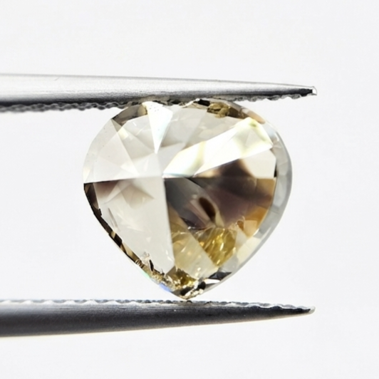 5.03 CT Rare Fancy Brownish Green Heart Shape Natural Loose Diamond
