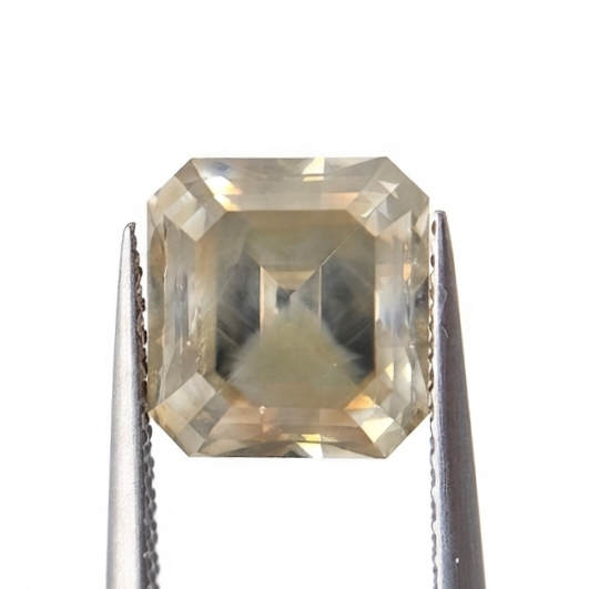 7.26 CT Colossal Fancy Brownish Greenish Asscher Cut Natural Loose Diamond
