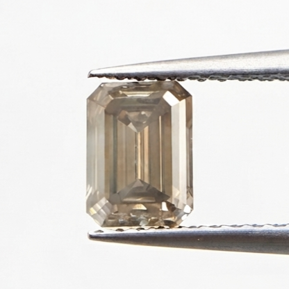 2.02 CT Rare Fancy Greenish Brownish Emerald Cut Natural Loose Diamond