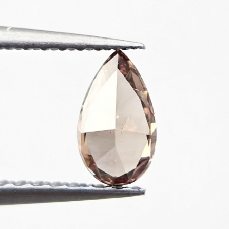 1.00 CT GIA Certified Fancy Dark Pink-Brown Pear Cut Natural Loose Diamond