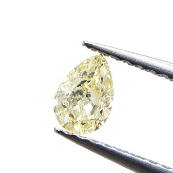 1.00 CT GIA Certified Pear Cut Natural Loose Diamond (W to X Range, VS2)