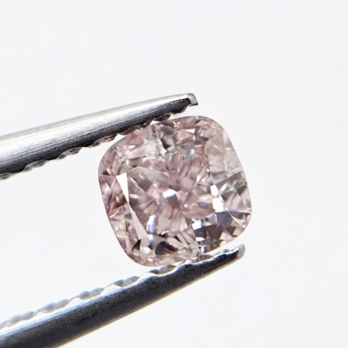 0.51 CT GIA Certified Fancy Pinkish Brown Cushion Cut Natural Loose Diamond