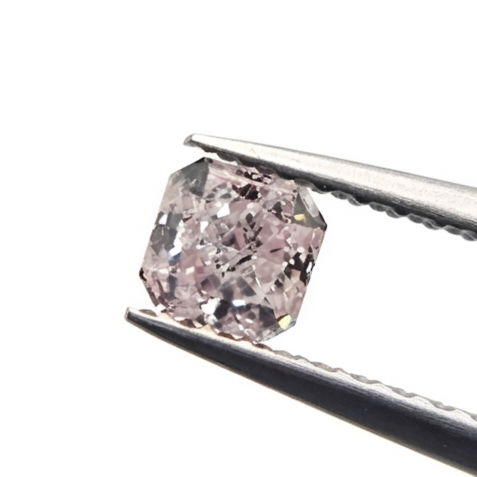 0.51 CT GIA Certified Fancy Pinkish Brown Cushion Cut Natural Loose Diamond