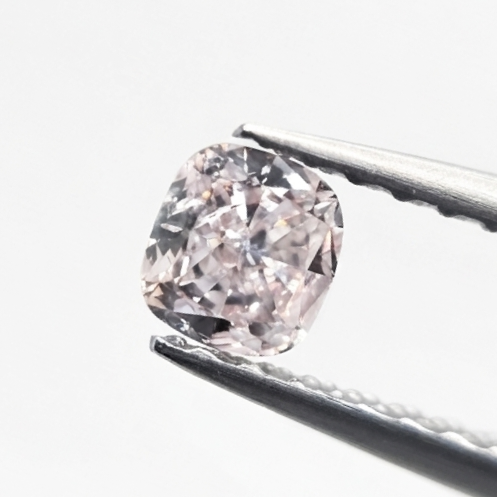 0.50 CT GIA Certified Light Pink Cushion Cut Natural Loose Diamond
