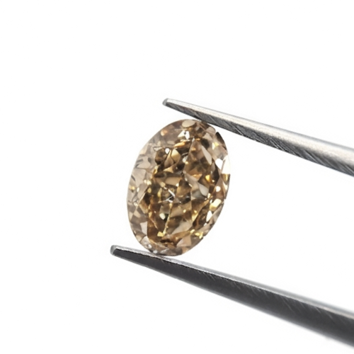 1.01 CT GIA Certified Fancy Yellow-Brown Oval Cut Natural Loose Diamond