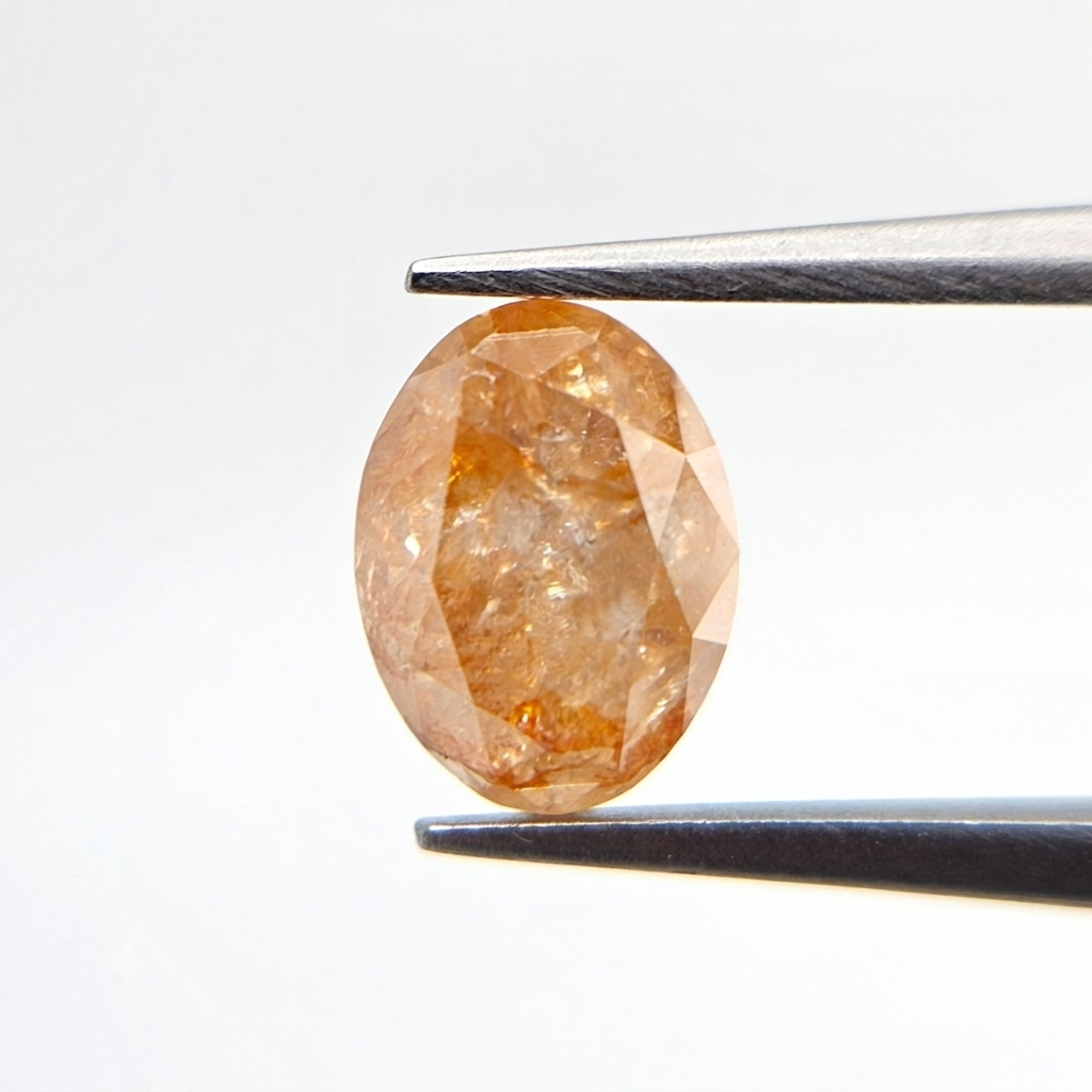 1.44 CT Oval Cut Fancy Orange-Yellow Natural Loose Diamond