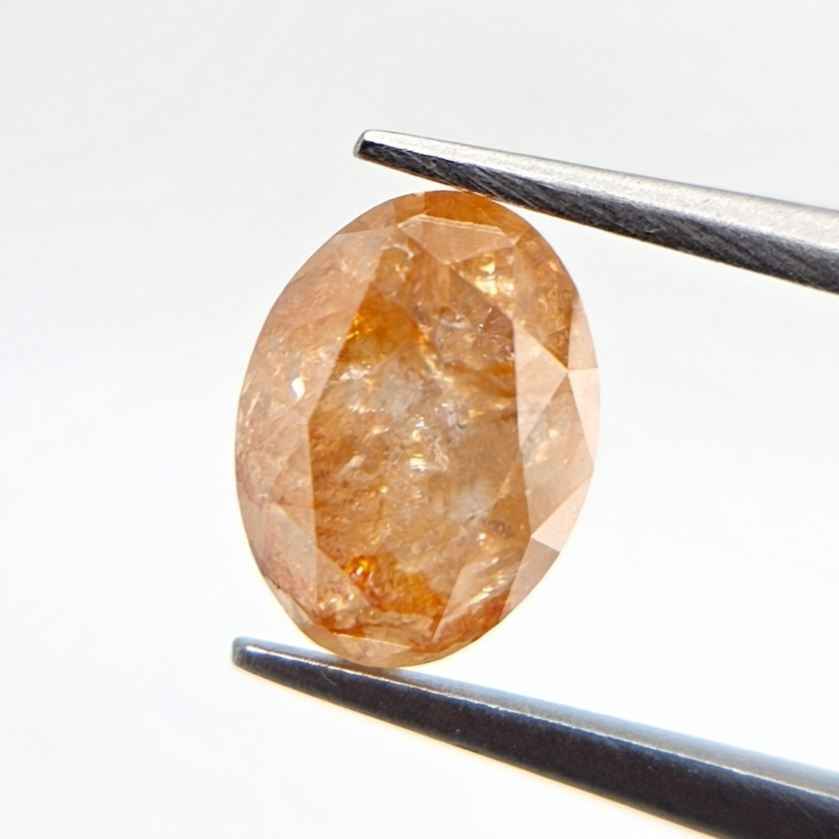 1.44 CT Oval Cut Fancy Orange-Yellow Natural Loose Diamond