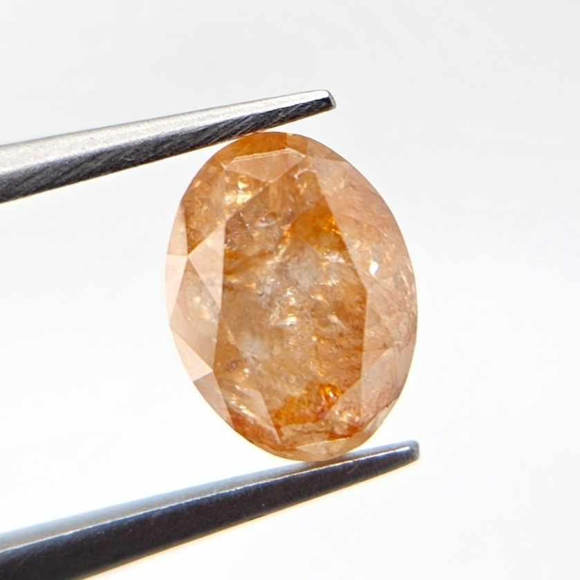 1.44 CT Oval Cut Fancy Orange-Yellow Natural Loose Diamond
