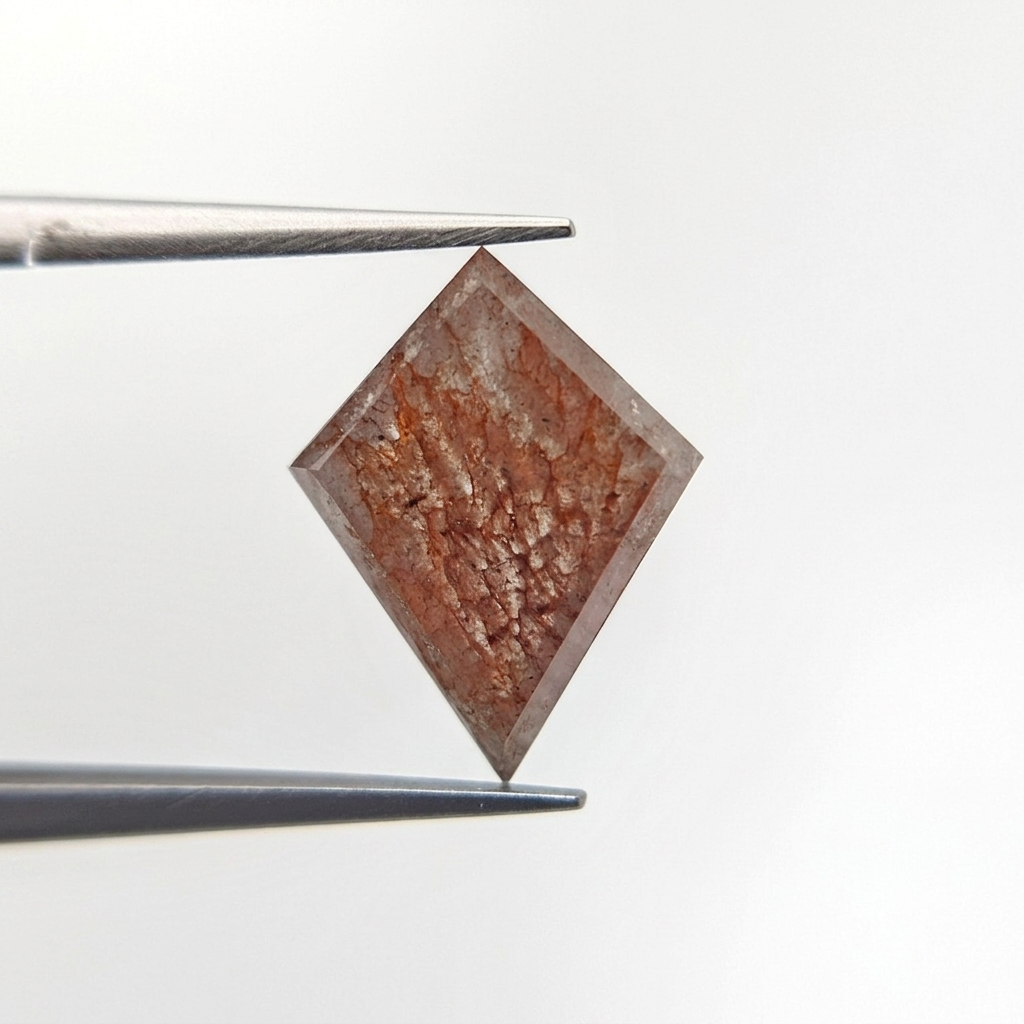 2.76 CT Kite Shape Fancy Orange-Brown Natural Loose Diamond