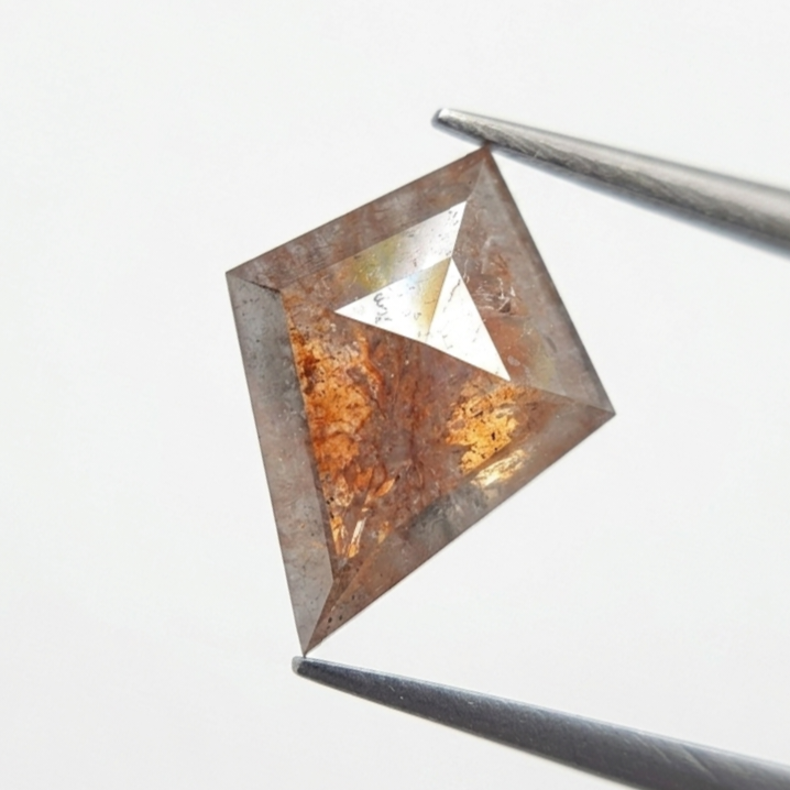 2.76 CT Kite Shape Fancy Orange-Brown Natural Loose Diamond