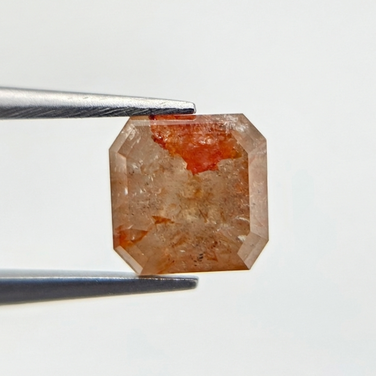 1.32 CT Radiant Cut Fancy Orange-Brown Natural Loose Diamond
