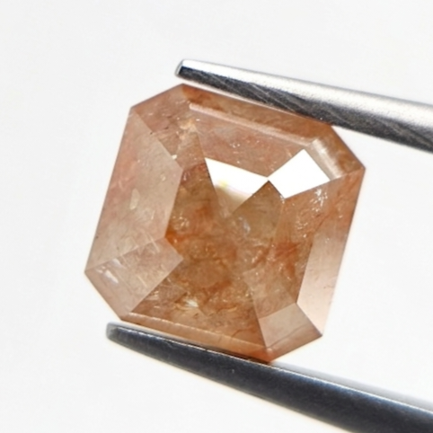 1.32 CT Radiant Cut Fancy Orange-Brown Natural Loose Diamond