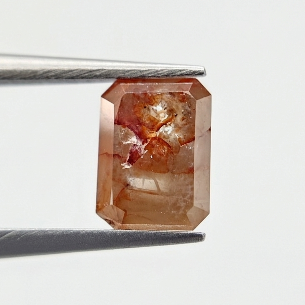 1.88 CT Emerald Cut Fancy Orange-Brown Natural Loose Diamond
