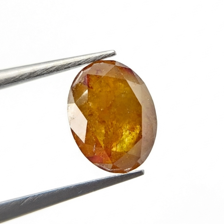 2.96 CT Oval Cut Fancy Orange-Brown Natural Diamond