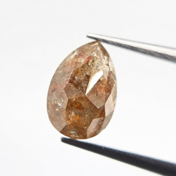 2.38 CT Pear Shape Fancy Orange-Brown Natural Diamond