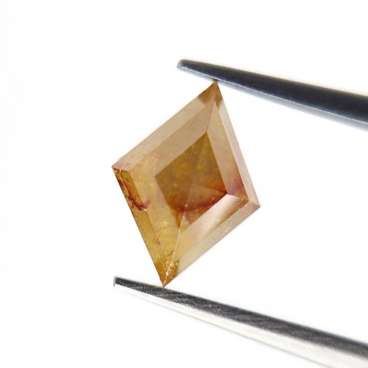 1.51 CT Kite Shape Fancy Orange-Brown Natural Diamond