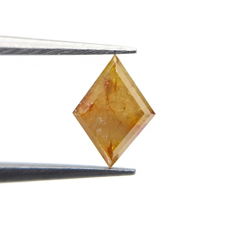 1.51 CT Kite Shape Fancy Orange-Brown Natural Diamond