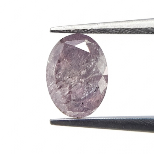 1.02 CT Oval Cut Fancy Purple Natural Diamond