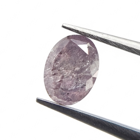 1.02 CT Oval Cut Fancy Purple Natural Diamond