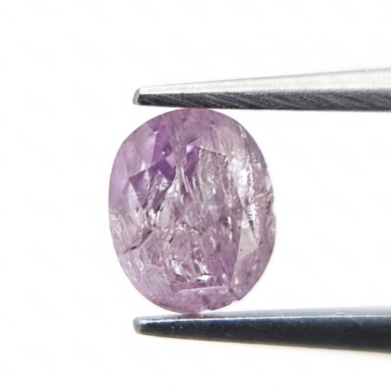 1.00 CT Oval Cut Fancy Pink Natural Diamond