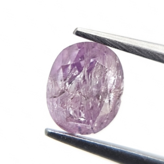 1.00 CT Oval Cut Fancy Pink Natural Diamond