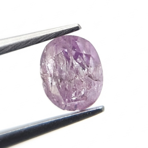 1.00 CT Oval Cut Fancy Pink Natural Diamond