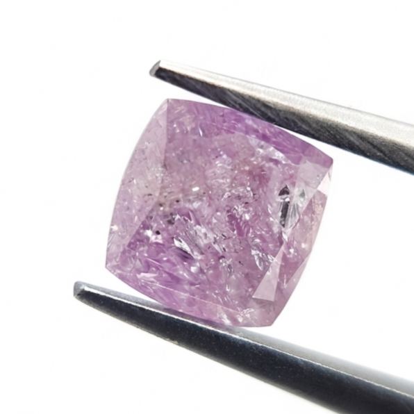 .01 CT Cushion Cut Fancy Purple-Pink Natural Diamond
