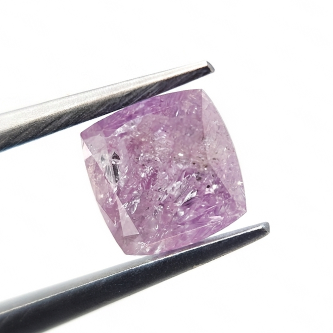 .01 CT Cushion Cut Fancy Purple-Pink Natural Diamond