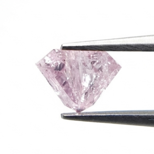 1.00 CT Shield Cut Fancy Light Pink Natural Diamond