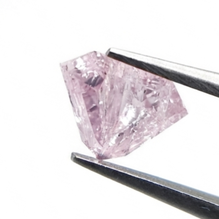 1.00 CT Shield Cut Fancy Light Pink Natural Diamond