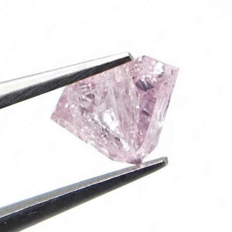1.00 CT Shield Cut Fancy Light Pink Natural Diamond