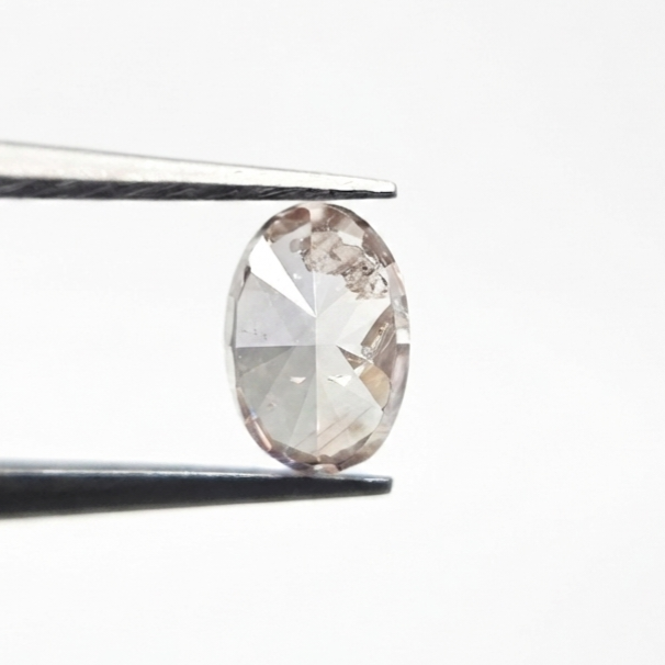 1.01 CT Oval Cut Fancy Light Pinkish Brown Natural Diamond