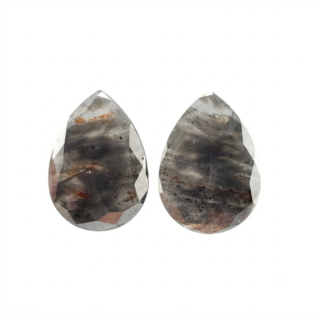 13.72 CTW Pear Shape Natural Icy Matching Pair Diamonds