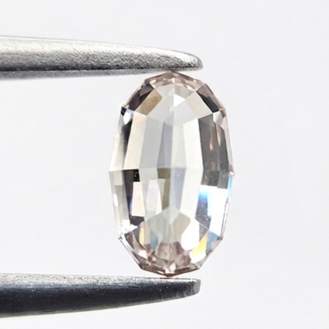 0.55 Ct Natural Light Brown Oval Shape Step Cut Loose Diamond for Fine Custom Jewelry