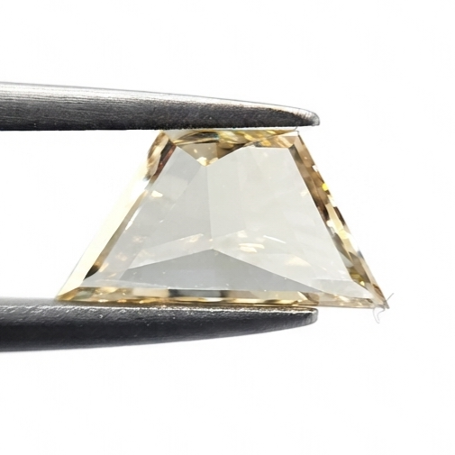 1.00 Carat Natural Champagne Trapezoid Cut Diamond | Unique Fancy Color Loose Diamond for Custom Fine Jewelry