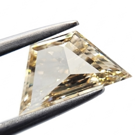 1.00 Carat Natural Champagne Trapezoid Cut Diamond | Unique Fancy Color Loose Diamond for Custom Fine Jewelry
