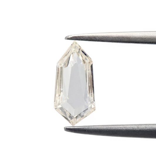 1.12 Carat Natural H-I Color Shield Shape Diamond | Unique Fancy Cut Loose Diamond for Custom Fine Jewelry