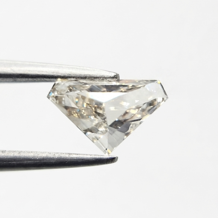 1.00 Carat Natural H-I Color Shield Shape Diamond | Unique Fancy Cut Loose Diamond for Custom Fine Jewelry