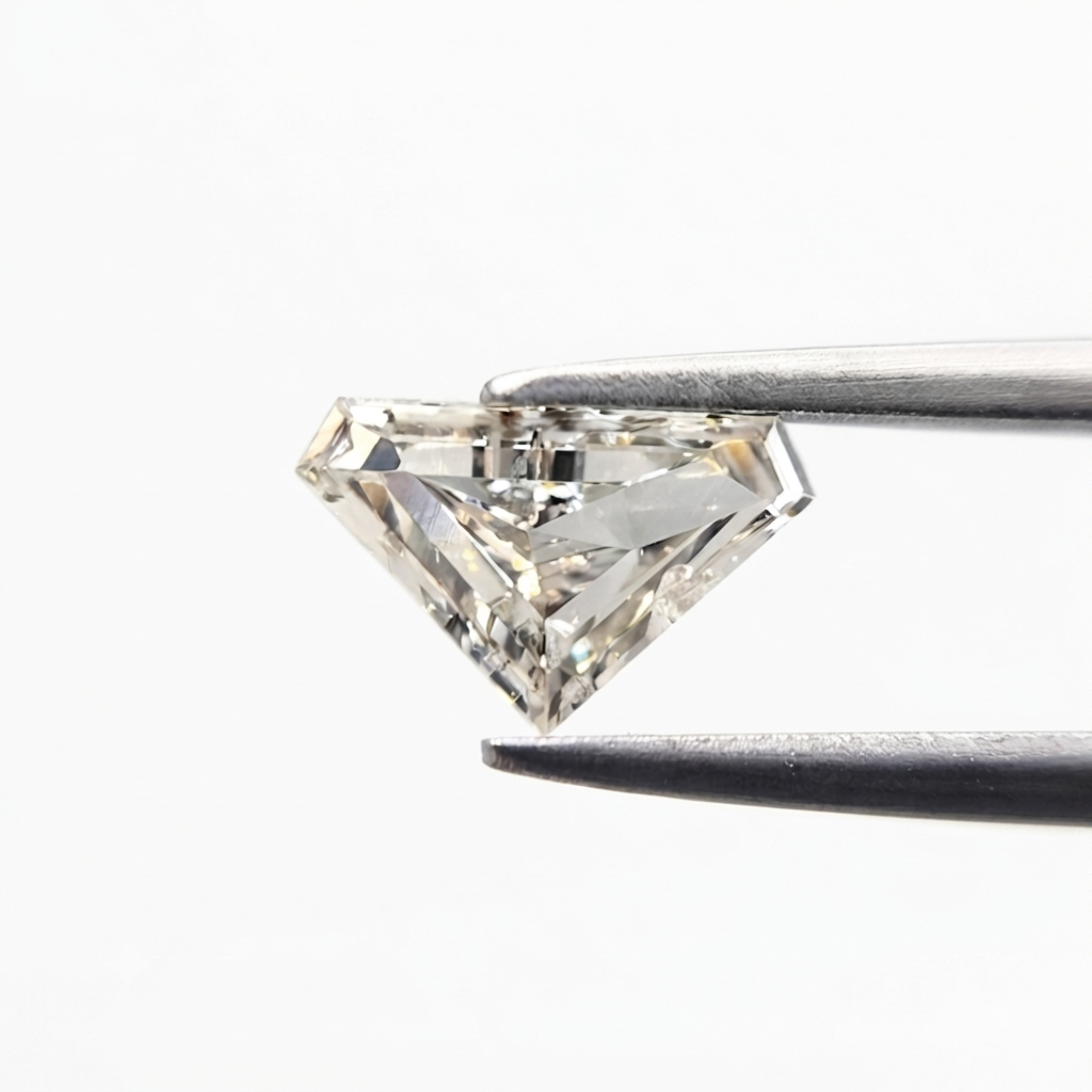 1.00 Carat Natural H-I Color Shield Shape Diamond | Unique Fancy Cut Loose Diamond for Custom Fine Jewelry