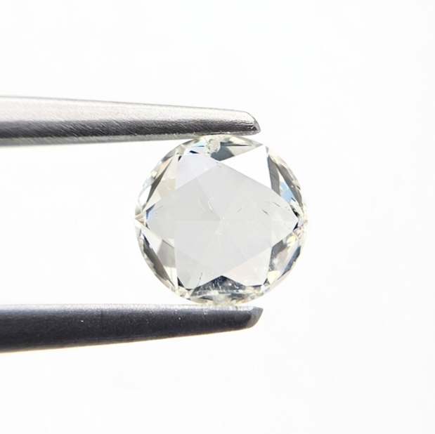 1.04 Carat Natural HI Color SI Clarity Rose Cut Round Shape Diamond | Unique Loose Diamond for Custom Fine Jewelry