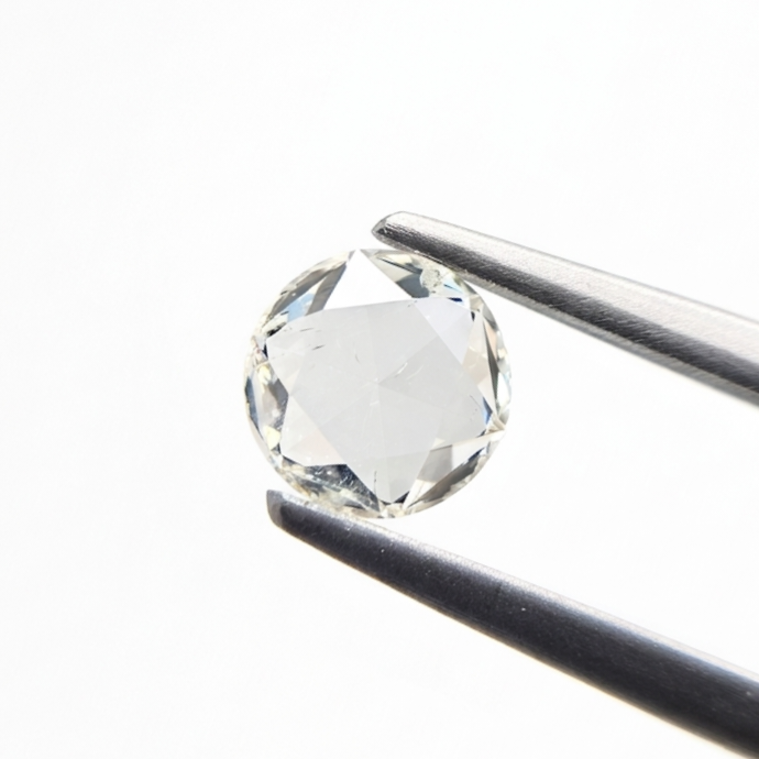 1.04 Carat Natural HI Color SI Clarity Rose Cut Round Shape Diamond | Unique Loose Diamond for Custom Fine Jewelry