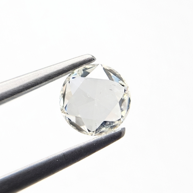 1.04 Carat Natural HI Color SI Clarity Rose Cut Round Shape Diamond | Unique Loose Diamond for Custom Fine Jewelry