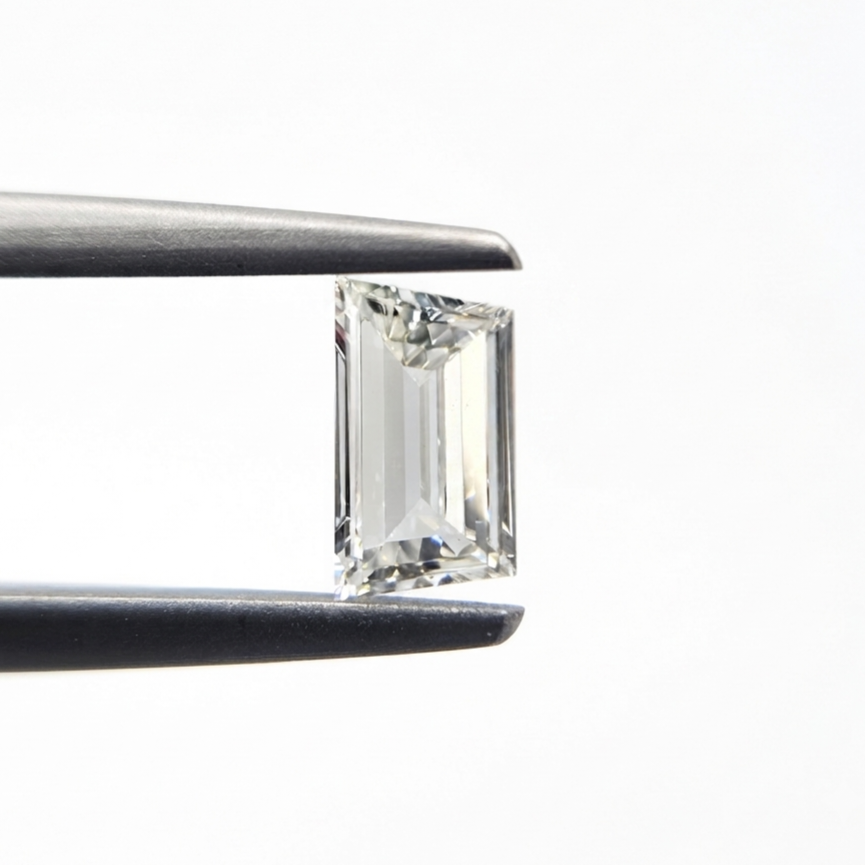 0.46 Carat Natural HI Color VS Clarity Trapezoid Shape Diamond | Unique Loose Diamond for Custom Fine Jewelry