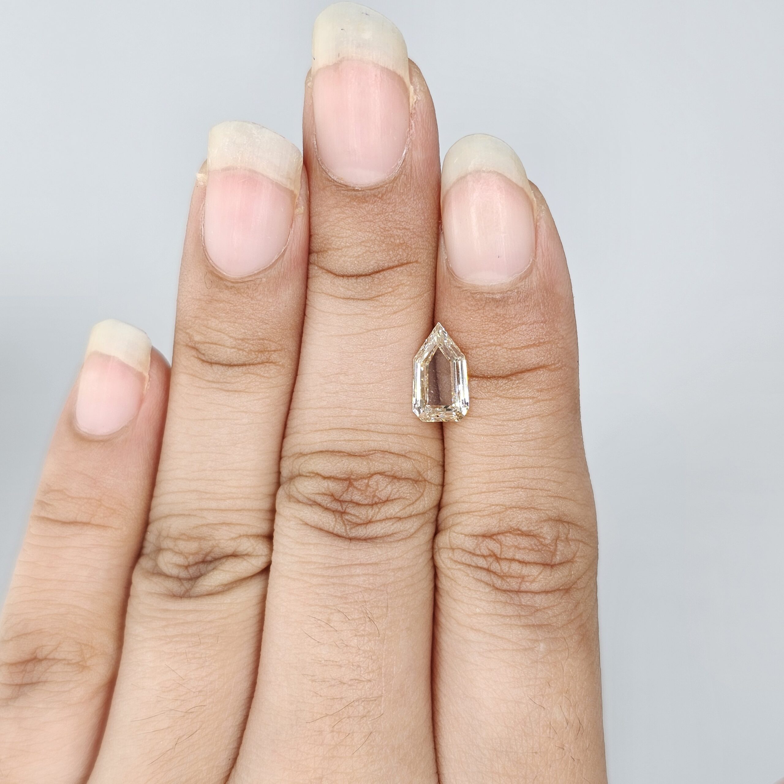 1.24 Carat Natural Champagne Bullet Shape Diamond | Unique Fancy Color Loose Diamond for Custom Fine Jewelry