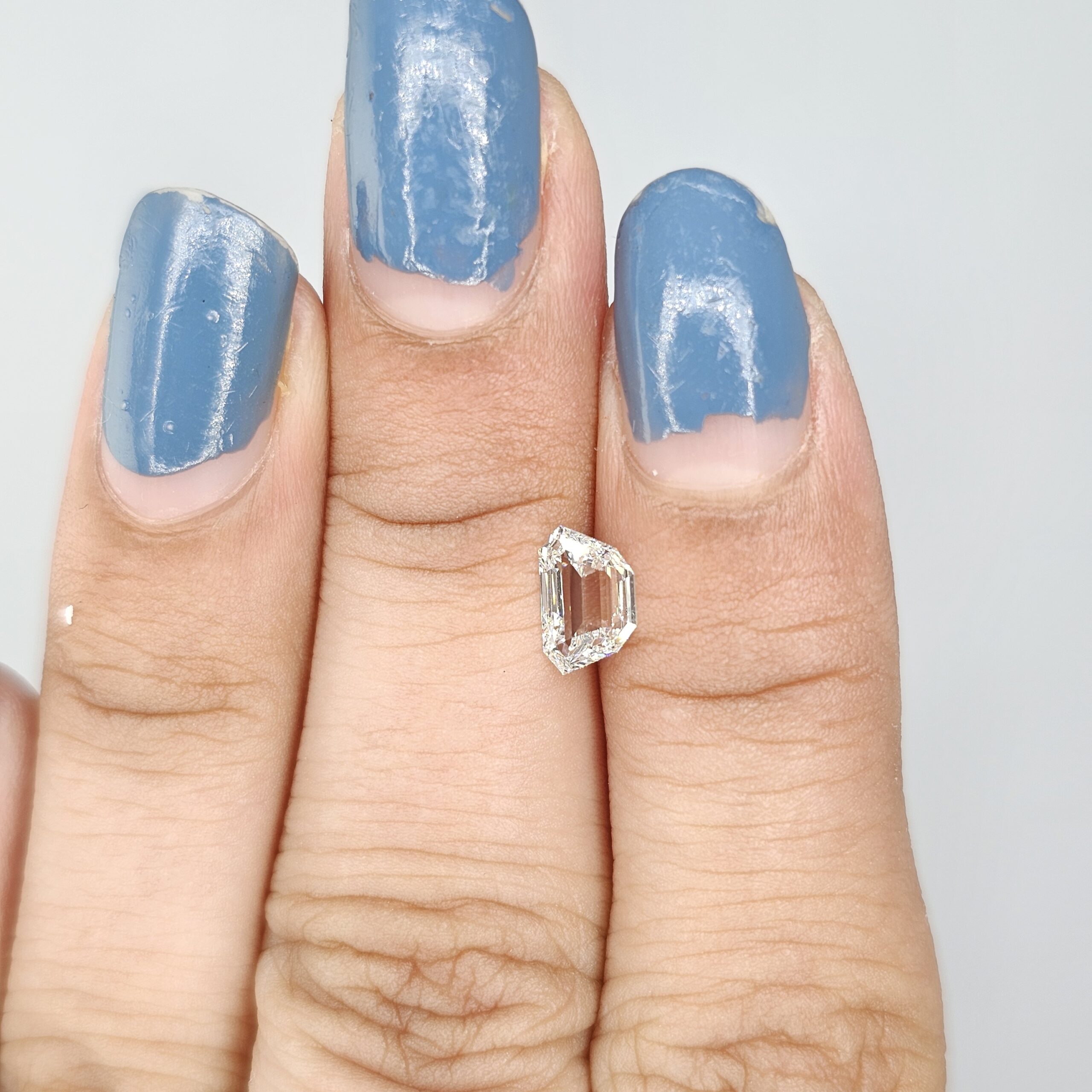 0.47 Carat Natural JK Color VS Clarity Half Moon Shape Diamond | Unique Loose Diamond for Custom Fine Jewelry
