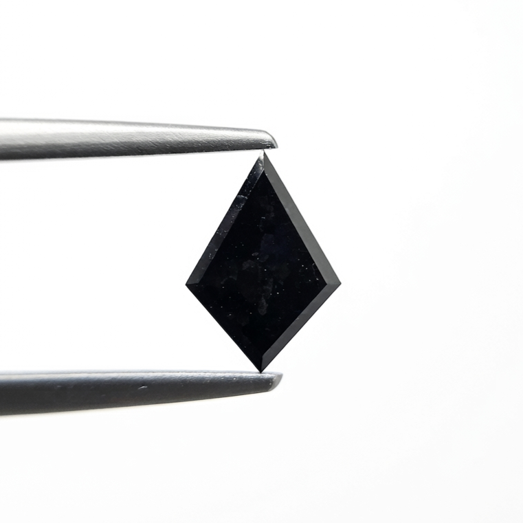 (TC379) 1.03 Ct Kite Shape Natural Black Diamond Loose Gemstone for Custom Jewelry