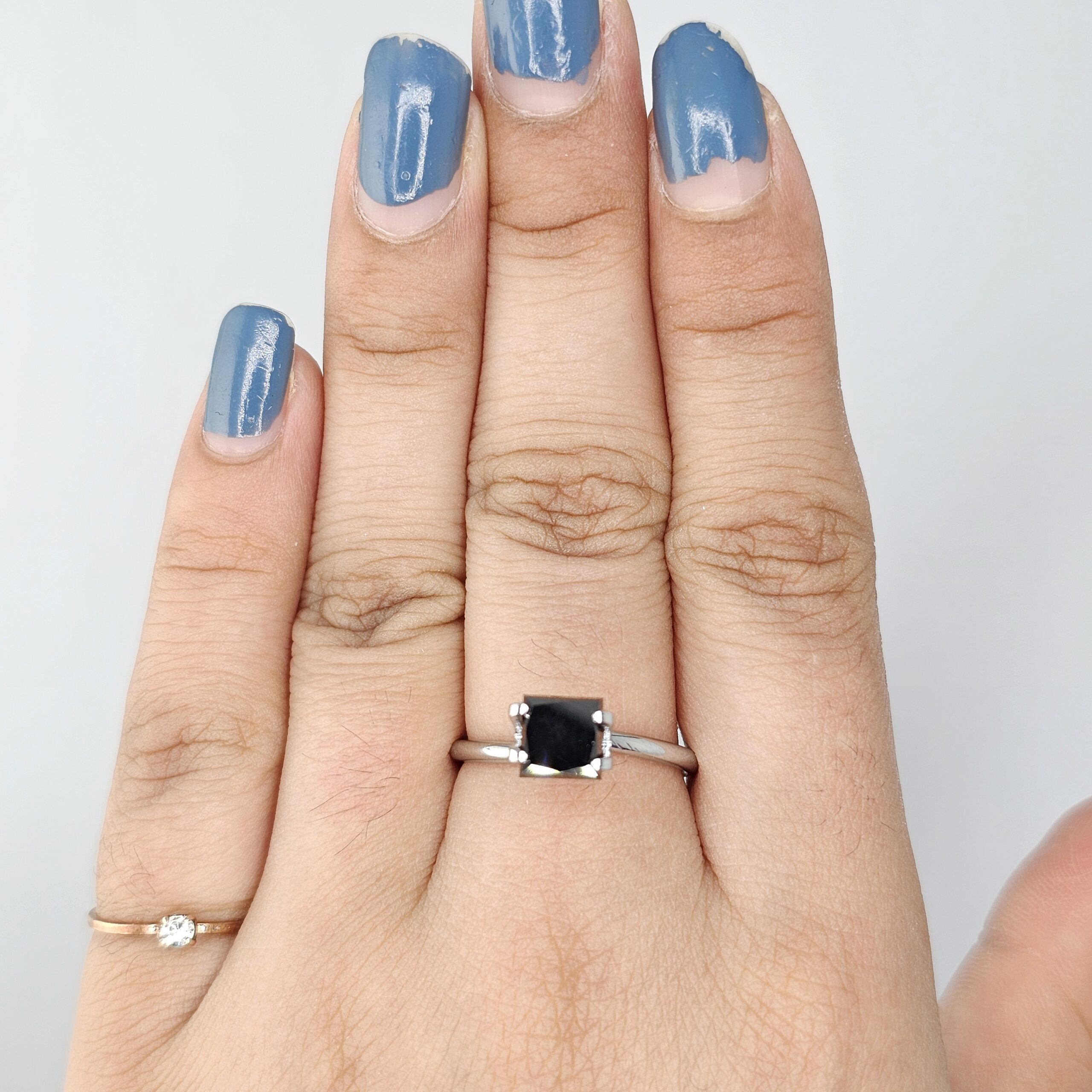 (TC388) 1.82 Ct Princess Cut Natural Black Diamond Loose Gemstone for Custom Engagement Ring, Solitaire Pendant & Fine Jewelry